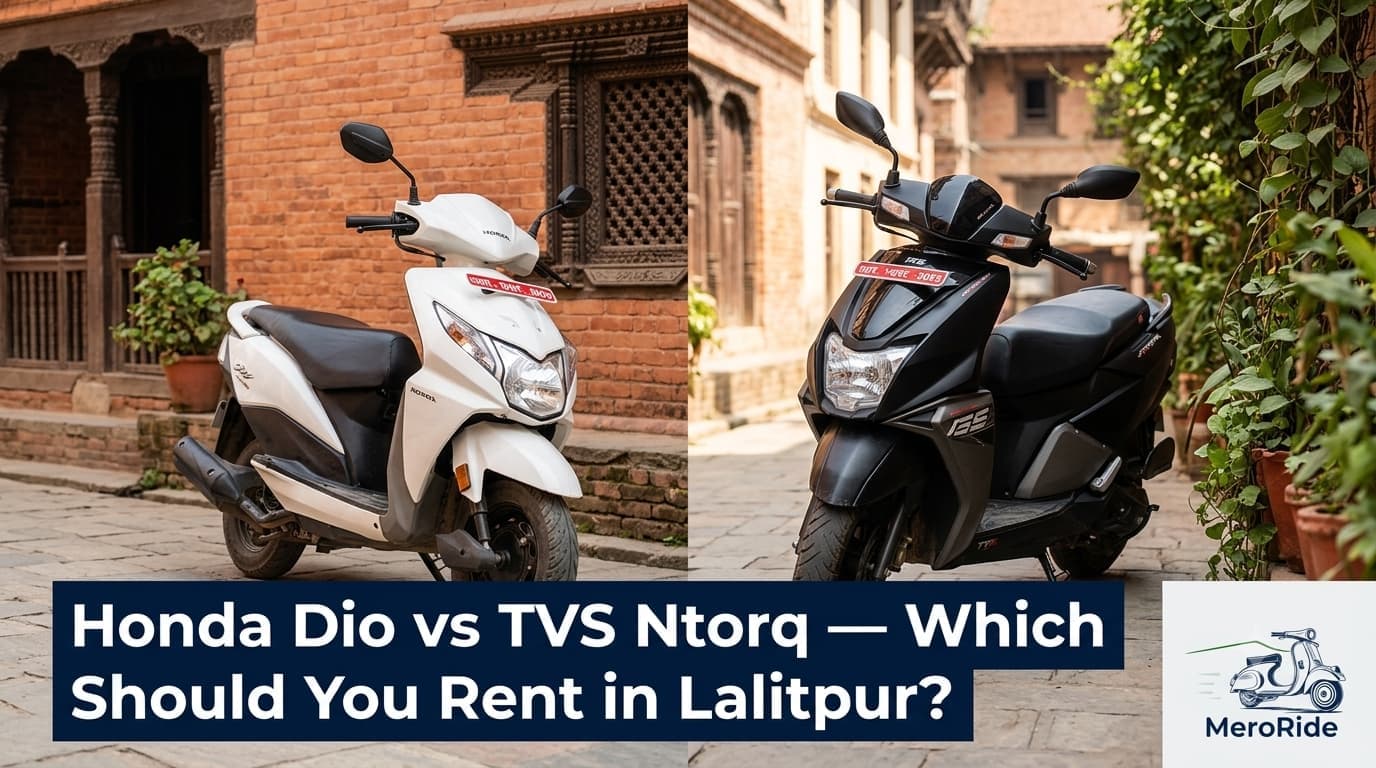 Honda Dio vs TVS Ntorq: Which Should You Rent in Lalitpur?